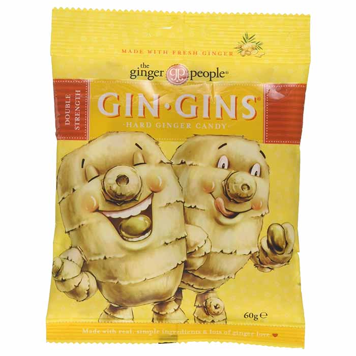 The Ginger People - Gin Gin Hard Boiled Candy Bag ,60 G