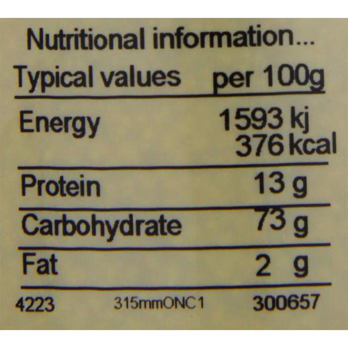The Health Store - Organic Couscous, 500g - back
