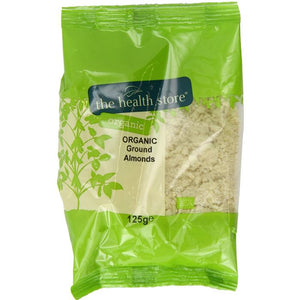 The Health Store - Organic Ground Almonds, 125g | Multiple Sizes