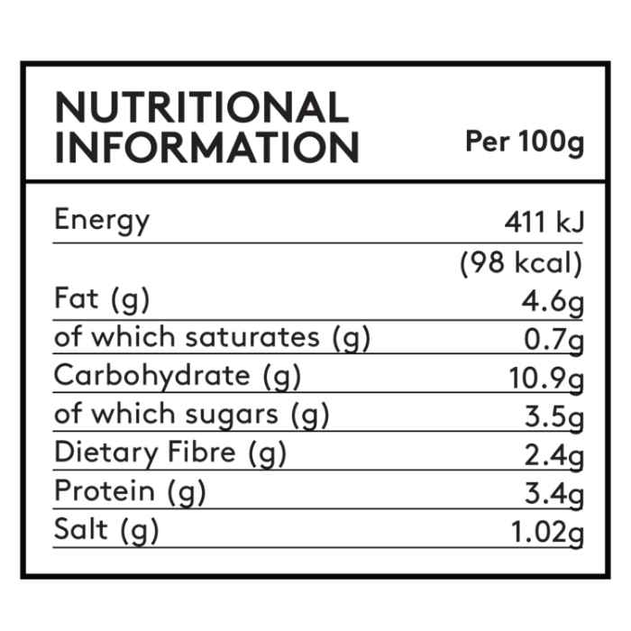 The Vurger Co - Original Cheezy Vegan Sauce, 300g - Nutritional information