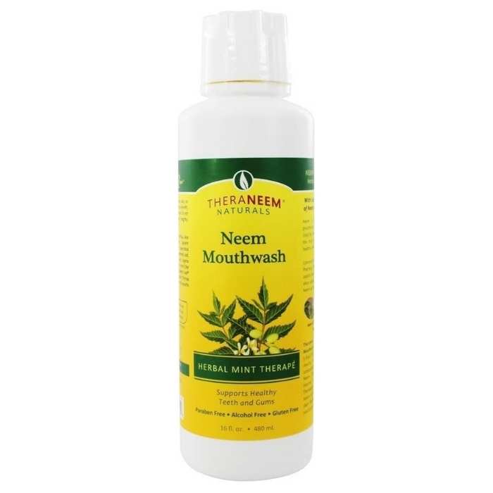 TheraNeem - Neem Mouthwash Therapé Herbal Mint, 473ml - front
