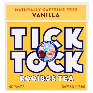 Tick Tock Tea - Vanilla Rooibos Tea, 20 Bags
