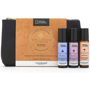 Tisserand - National Geographic Wellbeing Escape Roller Ball Gift Set, 3x10ml