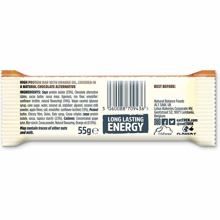 Trek - Power Bars, 55g , Choc Orange - Back