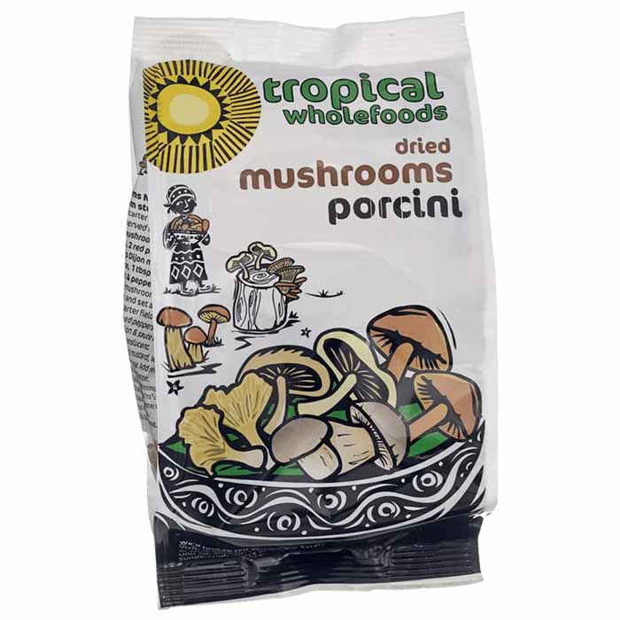 Tropical Wholefoods Dried Porcini Mushrooms, 30g Multiple Options PlantX UK
