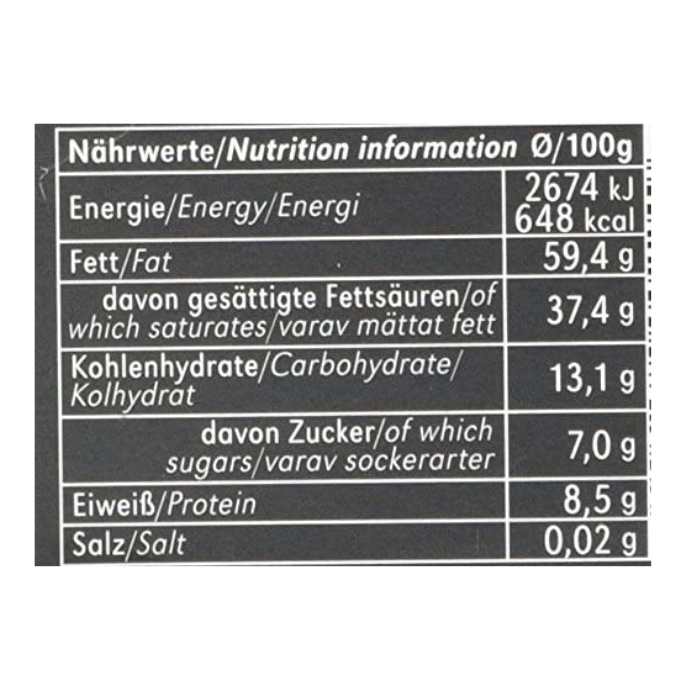 Vivani - Organic Dark Panama 92% Cocoa Chocolate, 80g - Nutrition