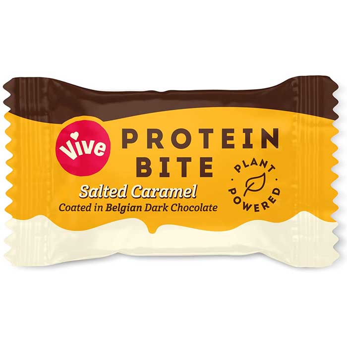 Vive - Vegan Dark Chocolate Protein Bites - Salted Caramel (1-Pack), 20g