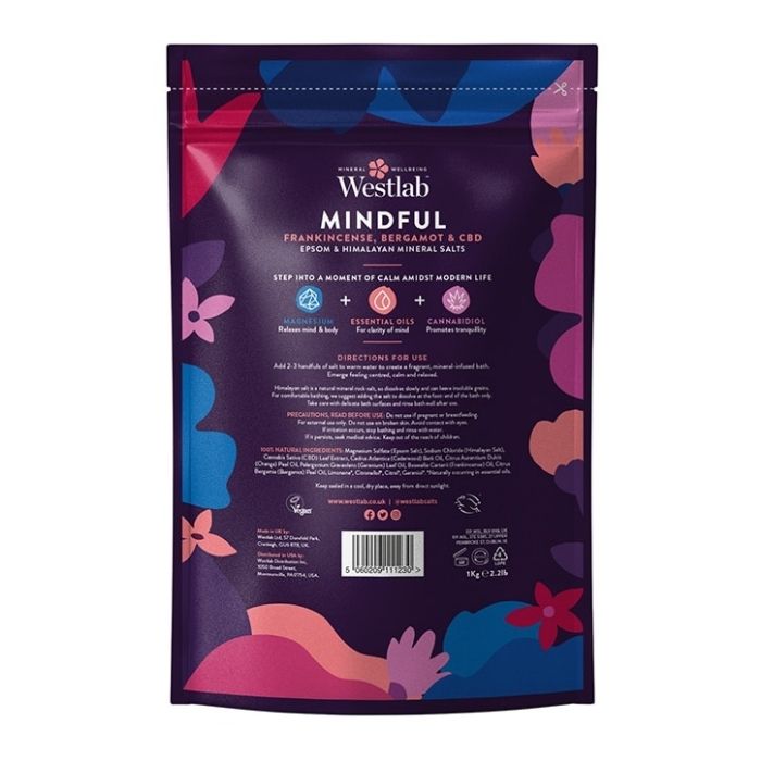 Westlab - Mindful Bathing Salts, 1kg - back