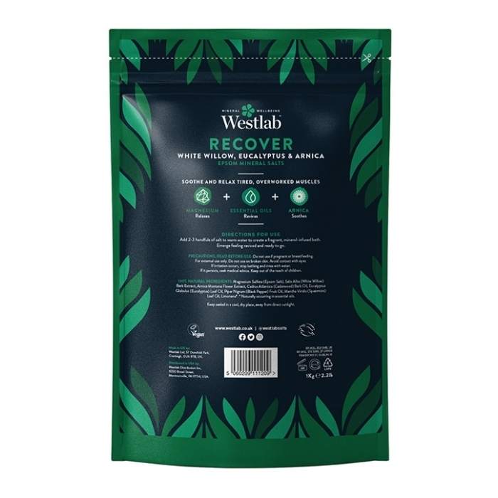 Westlab - Recover Bathing Salts, 1kg - back