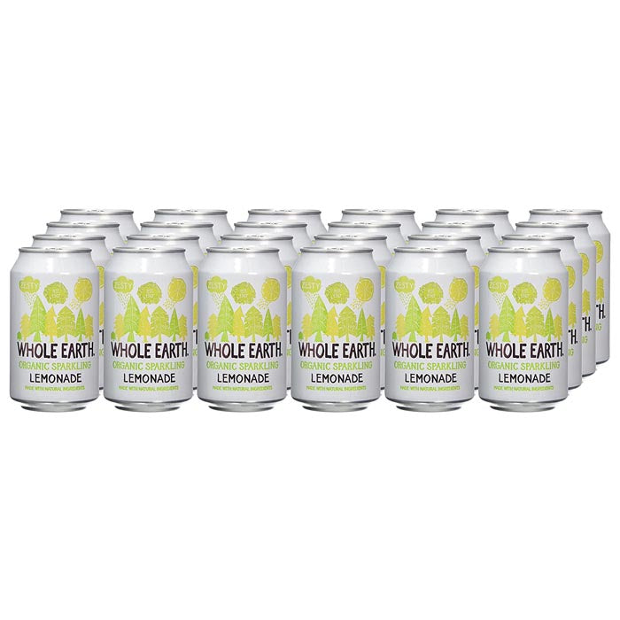 Whole Earth - Organic Sparkling Lemonade - Can - 24-Pack, 330ml