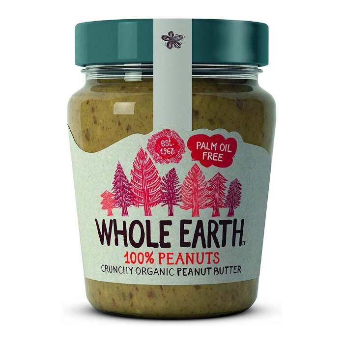 Whole Earth - Organic '100% Peanuts' Peanut Butter, 227g - Crunchy - Front