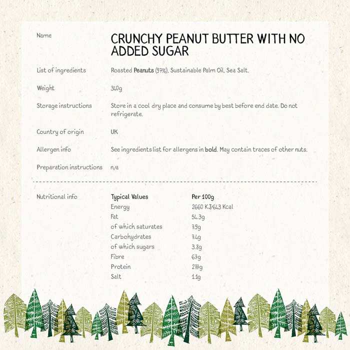 Whole Earth - Peanut Butter Crunchy, 340g - back