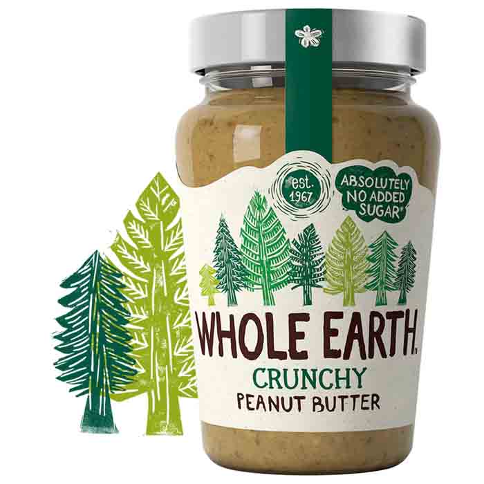 Whole Earth - Peanut Butter Organic Crunchy, 340g
