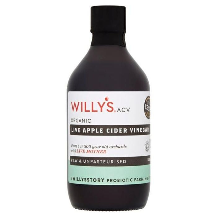 Willy's - Live Apple Cider Vinegar with The Mother, 1L - front