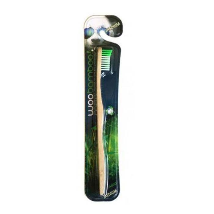 Woobamboo - Zero Waste Adult Bamboo Toothbrush Medium - front