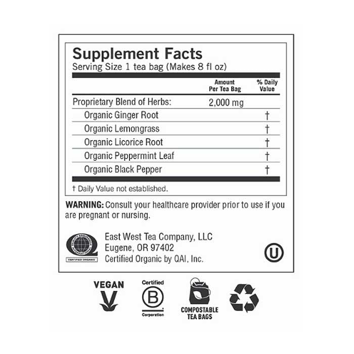 Yogi Tea - Ginger Tea, 17 bags - back