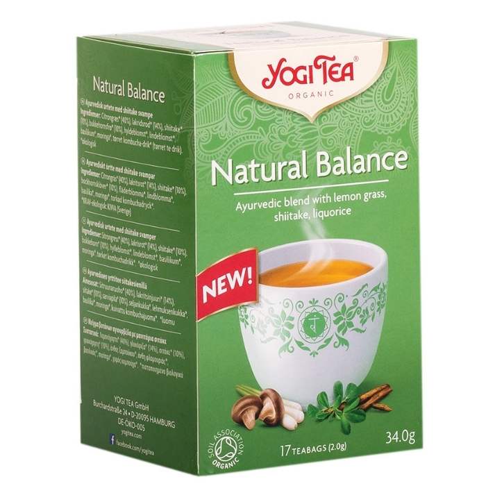 Yogi Tea - Organic Natural Balance Tea, 17 Bags - side view