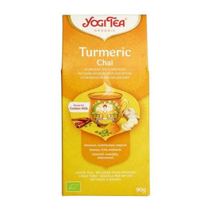 Yogi Tea - Organic Turmeric Chai Loose Leaf Tea, 90g | Pack of 8
