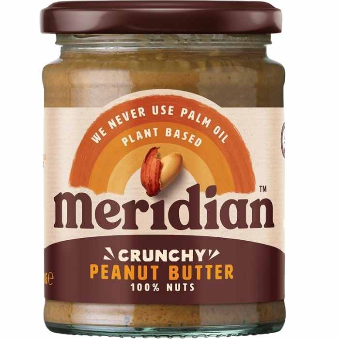 Meridian Foods - Peanut Butter 100% Nuts - Crunchy, 280g