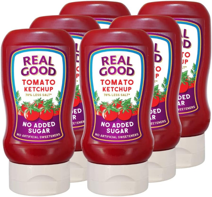 Real Good - Tomato Ketchup No Added Sugar, 310g | Pack of 6