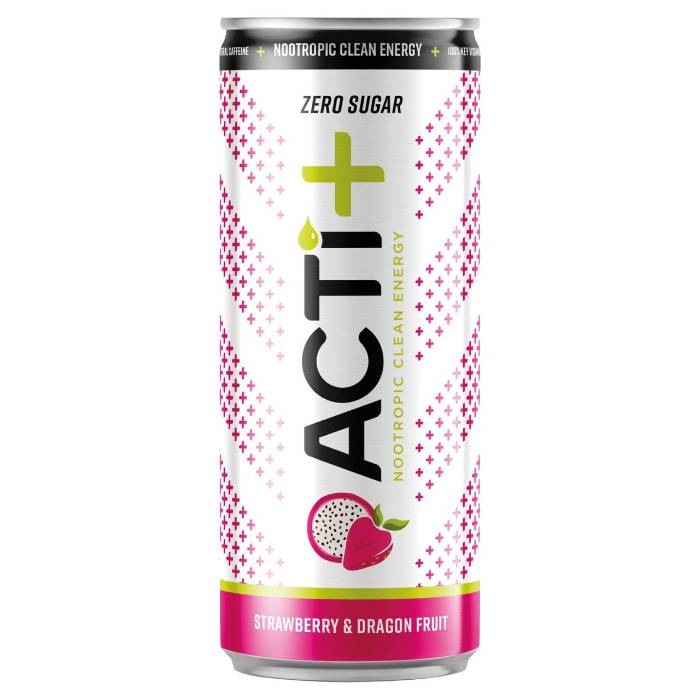 ACTIPH - Acti+ Zero Sugar Drinks Strawberry & Dragon Fruit, 250ml  Pack of 6