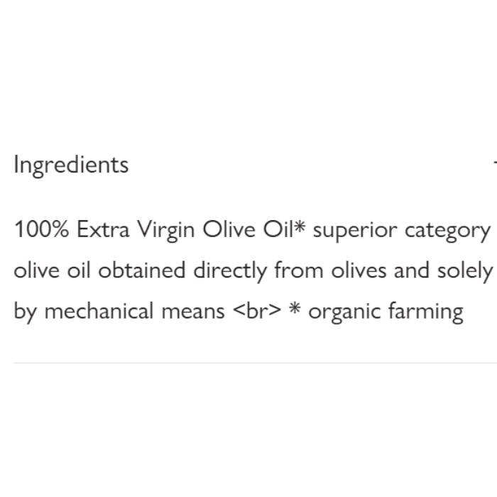 Abea - Organic Extra Virgin Olive Oil Tin, 5L - Back