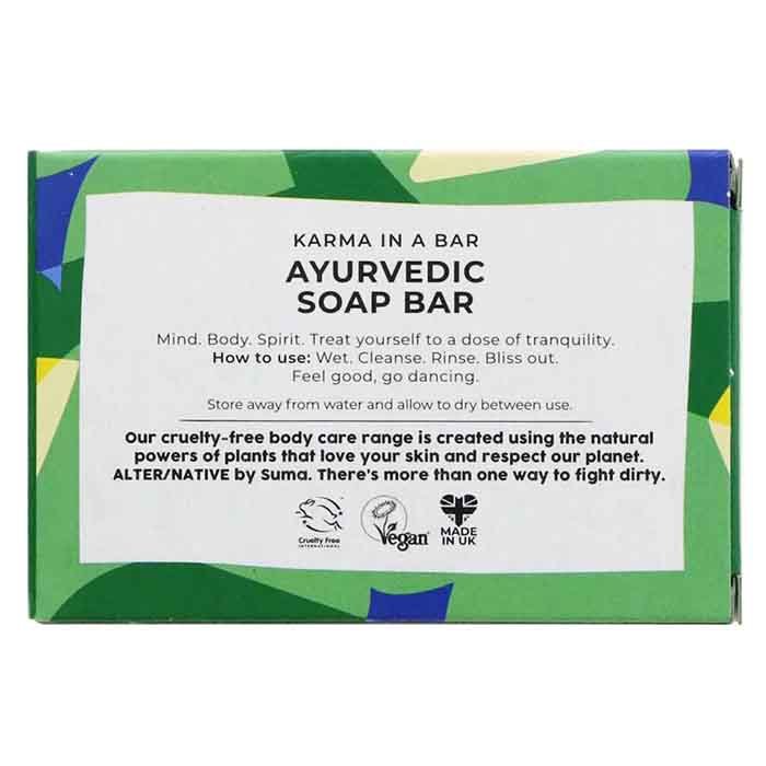 AlterNative by Suma - Ayurvedic Skincare Soap Bar, 95g Pack of 6 - Back