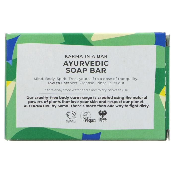 Alter/Native by Suma - Ayurvedic Skincare Soap Bar - back