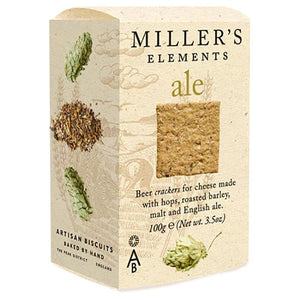 Artisan Biscuits - Miller's Elements Ale Wafers, 100g - Pack of 12