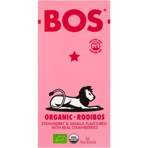BOS - Strawberry & Vanilla Rooibos Tea, 20 Bags