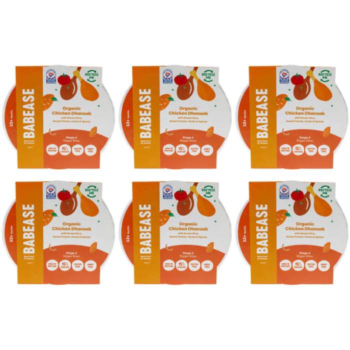 Babease - Organic Chicken Dhansak Brown Rice Pot, 200g  Pack of 6