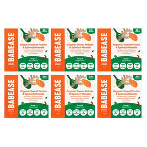 Babease - Organic S/Potato Spinach Masala W/grain Rice, 190g | Pack of 6