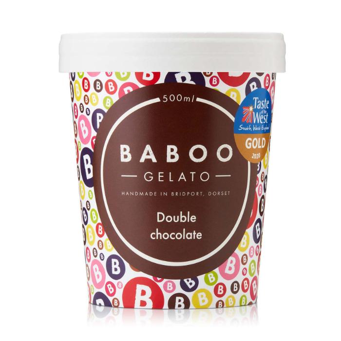 Baboo Gelato - Double Chocolate Gelato, 500ml  Pack of 6
