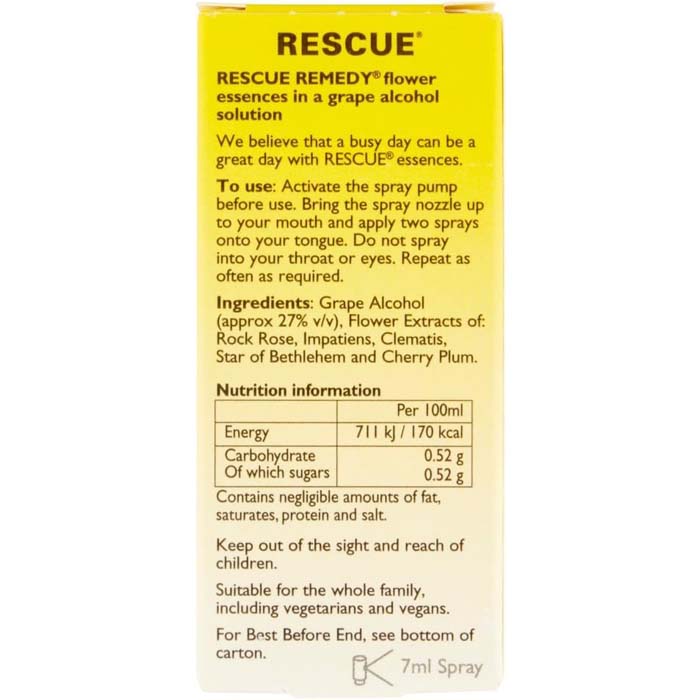 Bach - Bach Rescue Spray 7ml, 7ml - back