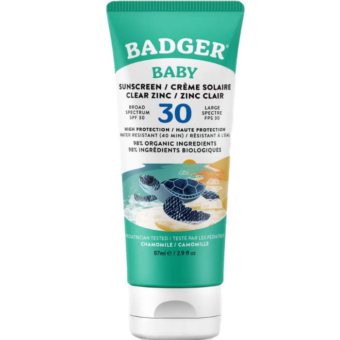 Badger - Balm Baby Clear Zinc Sunscreen, 87ml