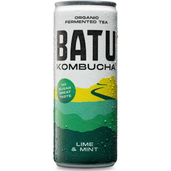Batu - Kombucha Lime & Mint, 250ml Pack of 12