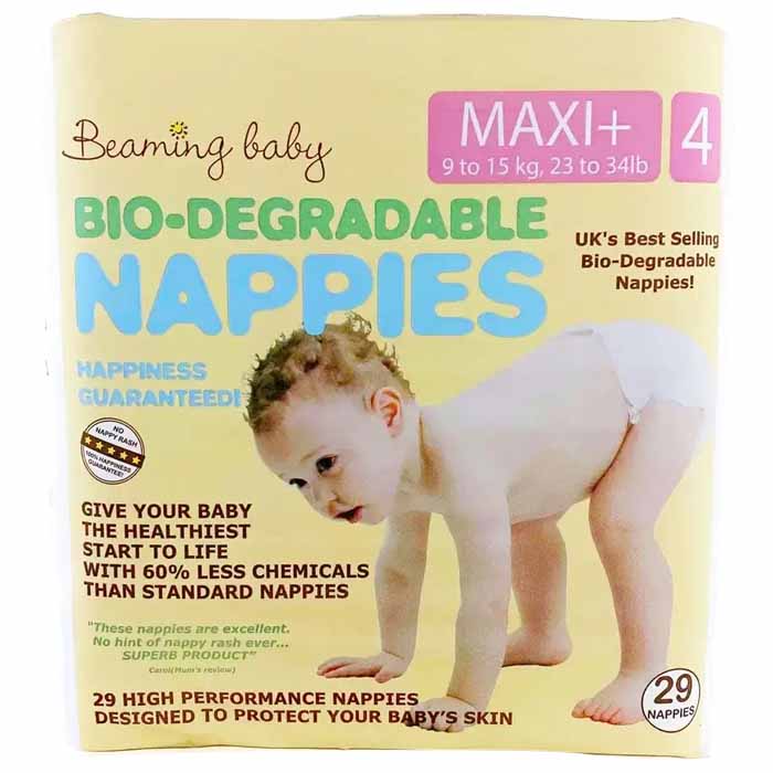 Beaming Baby - Nappies Maxi Plus Size 4 Nappies x 29