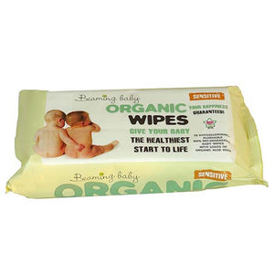 Beaming Baby - Organic Baby Wipes, 72 Wipes
