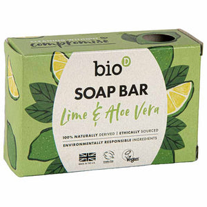 Bio-D - Lime & Aloe Vera Boxed Soap Bars, 90g