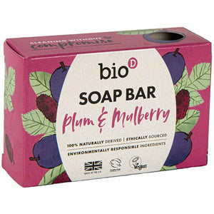 Bio-D - Plum & Mulberry Boxed Soap Bars, 90g