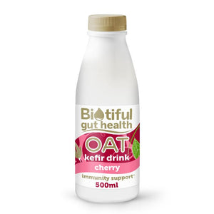 Bio-Tiful Dairy - Plant Based Oat Cherry Kefir, 500ml