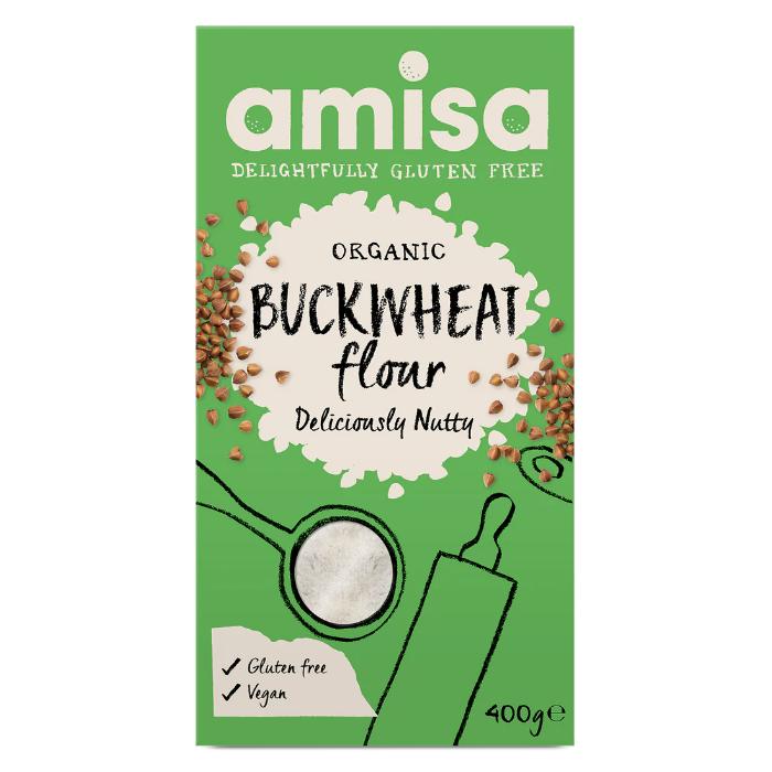 Biona - Amisa Organic Buckwheat Flour, 400g  Pack of 6