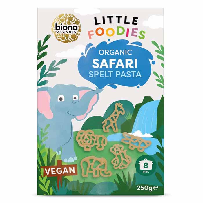 Biona - Little Foodies Organic Spelt Safari Animals, 250g