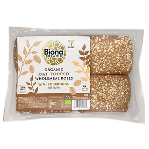 Biona - Oat Topped Wholemeal Topped Rolls, 300g | Multiple Options