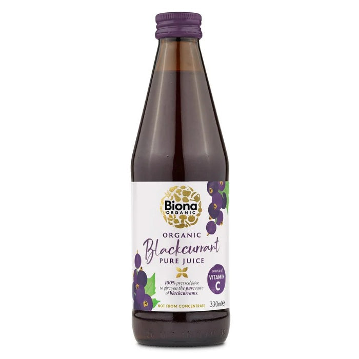 Biona - Organic 100% Blackcurrant Juice, 330ml