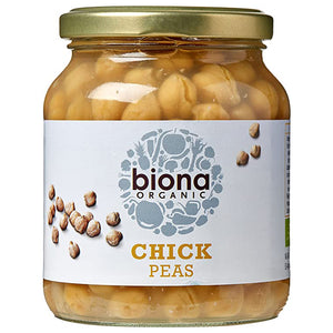 Biona - Organic Chick Peas in Glass jars, 350g