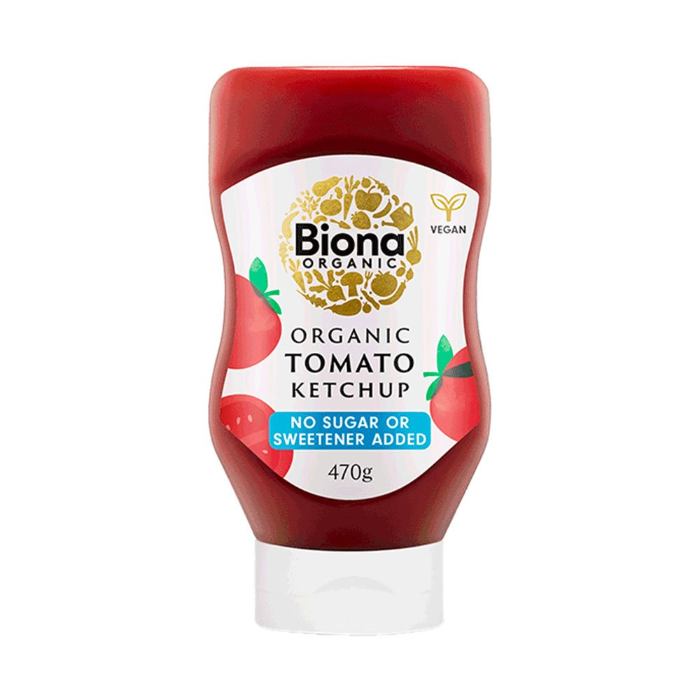 Biona - Organic Tomato Ketchup Squeezy NAS, 470g