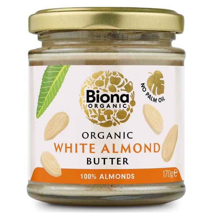 Biona - Organic White Almond Butter, 170g  Pack of 6