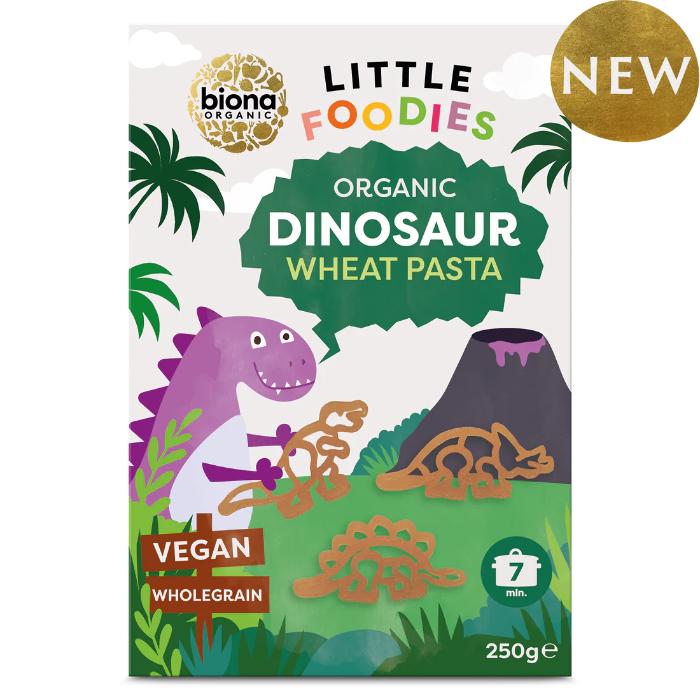 Biona - Organic Whole Wheat Dinosaurs, 250g