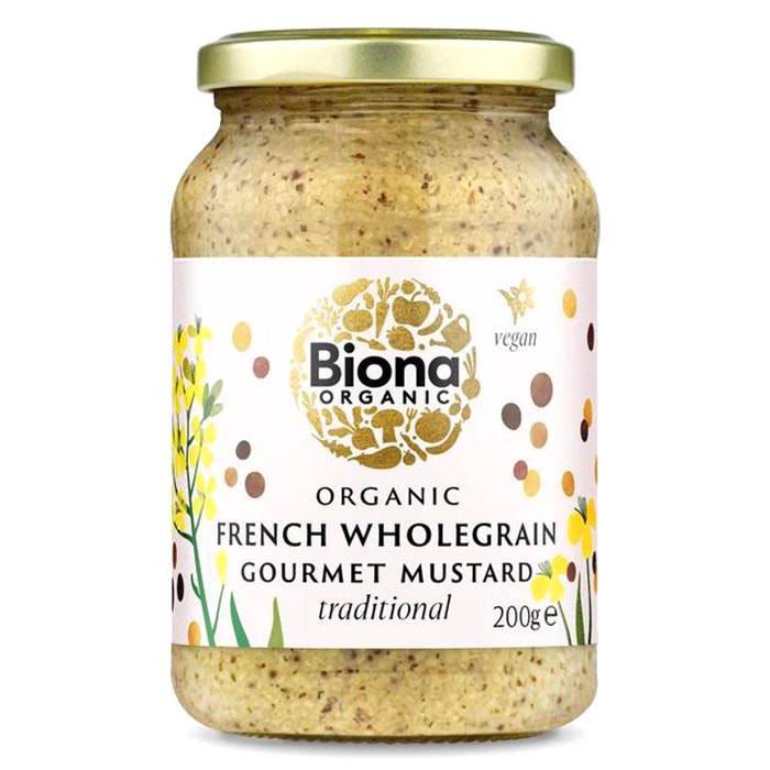 Biona - Organic Wholegrain French Mustard, 200g 